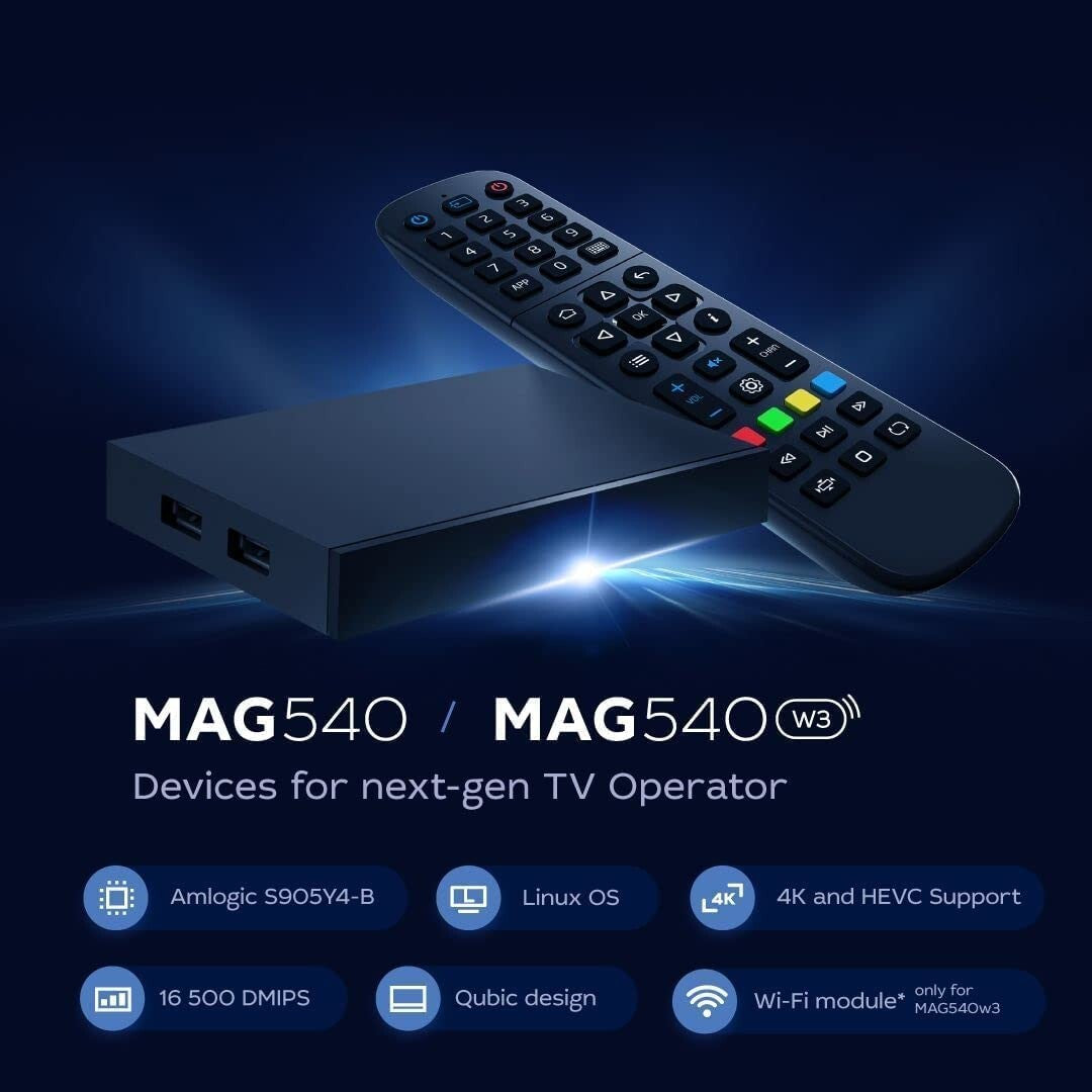 2023 INFOMIR MAG 540W3 DUAL Wifi 5G 4K Faster than Mag524W3 Mag522W3 LINUX BOX